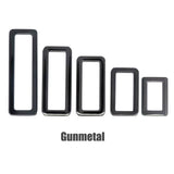 Flat Square Buckle Bag Making Hardware Metal Rectangle Ring Webbing Belts Buckle for Handbag Leather Craft DIY Accessories