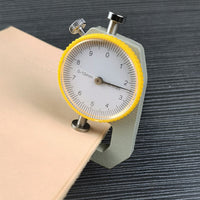 0~10mm Thickness Gauge--Measuring Accuracy 0.1mm Flat Head Thickness Tester Dial for Leather Measure Leather Thickness Measuring Tool Dial