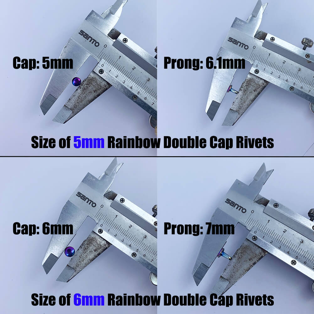 rainbow Rivets For Fabric Rivet For Leather Double Cap Rivets Leather  Rivets – SnapS Tools