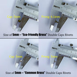 50 Sets Double Cap Rivets (5 Colors 7 Sizes available )