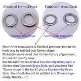 50 Sets Brass Grommets--Gunmetal
