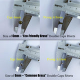 50 Sets Double Cap Rivets (5 Colors 7 Sizes available )