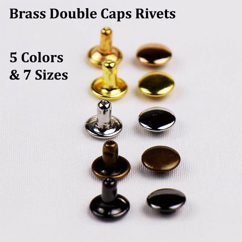 rainbow Rivets For Fabric Rivet For Leather Double Cap Rivets Leather Rivets  – SnapS Tools