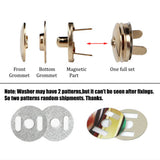 grommet magnetic snaps Magnetic Button Clasps Snaps Magnetic Plum Bag Clasps Button Snaps for Purses