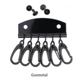 wallet key holder Keychain Pad With Hooks Leather Key Case Keychain For Key Holder Bag
