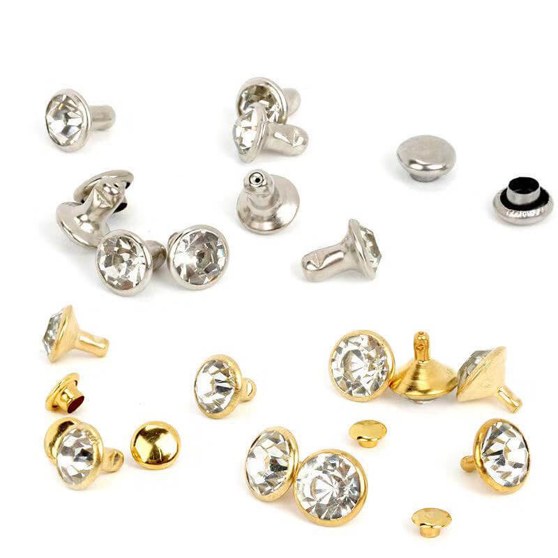 FINGERINSPIRE 280 Ensembles 7 Tailles Rivets Strass Transparents FINGERINSPIRE 280 Ensembles 7 Tailles Rivets Strass Transparents