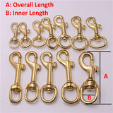 Trigger Clip Brass Swivel Snap Hook Lobster Clasps Cat Dog Traction