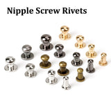 Ball Head Stud Screw Back Nipple Rivet Stud Strap Stopper Leathercraft
