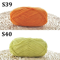 4 Shares Combed Milk Cotton Yarn (51 Colors Available)
