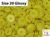Size 20 Glossy B7 KAM fasteners Plastic Snap Fasteners Snap Buttons
