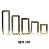 Flat Square Buckle Bag Making Hardware Metal Rectangle Ring Webbing Belts Buckle for Handbag Leather Craft DIY Accessories