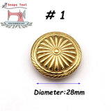 Brass Screw Buttons Leathercraft Screw Rivet Leather Decoration Concho