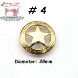 Brass Screw Buttons Leathercraft Screw Rivet Leather Decoration Concho