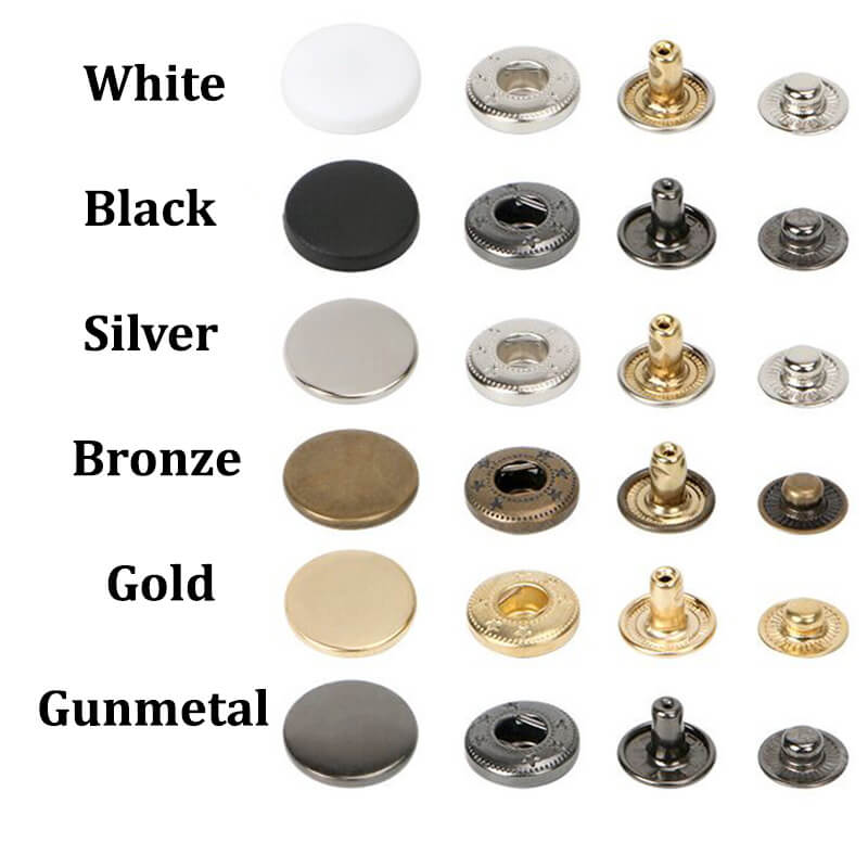 Metal Snaps Snap Fasteners Heavy Duty Snaps For Leather Snaps Buttons