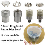 Pearl Ring Metal Snaps Prong Ring Metal Snaps Prong Snaps For Baby Bib