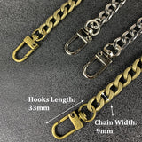 DIY Flat Chain Strap Handbag Chains Accessories Purse Straps Shoulder