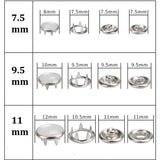 Pearl Ring Metal Snaps Prong Ring Metal Snaps Prong Snaps For Baby Bib