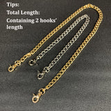 Flat Chain Hooks Strap Handbag Chain Purse Straps Shoulder DIY Chains