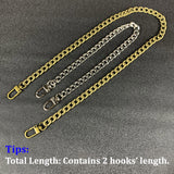 DIY Flat Chain Strap Handbag Chains Accessories Purse Straps Shoulder