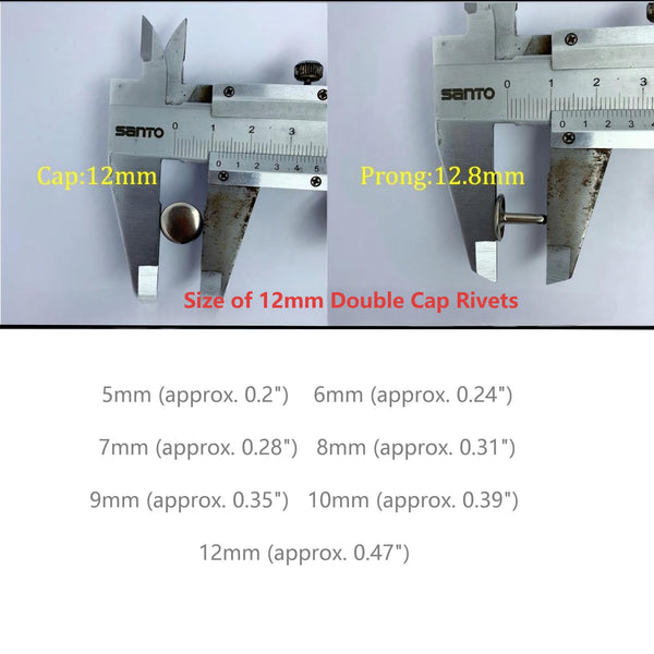 Rivets For Fabric Rivet For Leather Double Cap Rivets Leather Rivets ...