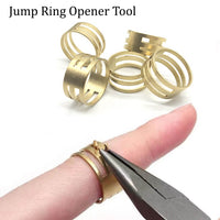 Solid Brass Open Jump Rings Split Keychain Ring Brass Jump Round Rings