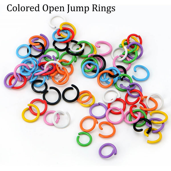 Colored Open Jump Rings Small Jump Rings Jewelry Jump Rings Craft Jump Rings Keychain Rings