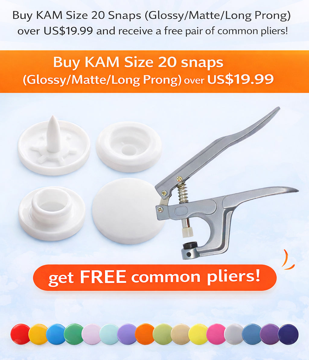 Kam Button Machine KAM Snaps Button Snap Fasteners KAM plastic Glossy Plastic Snap Button ...
