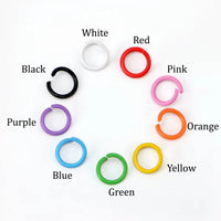 Colored Open Jump Rings Small Jump Rings Jewelry Jump Rings Craft Jump Rings Keychain Rings