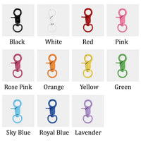 Colorful Lever-Style Swivel Hooks clip Hooks Lobster Clasp Cat Dog DIY Traction
