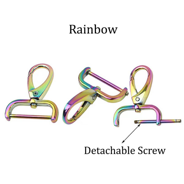 Detachable Swivel Snap Hooks Purses Clasps with Screw Bar Replacement  D-Rings Swivel Snap Hooks – SnapS Tools