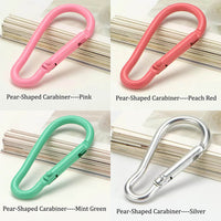 Carabiner Keychain Clip Pear-shaped carabiner D-shaped carabiner Hook-shaped carabiner