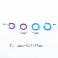 Colored Open Jump Rings Small Jump Rings Jewelry Jump Rings Craft Jump Rings Keychain Rings