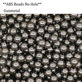 ABS Pearl Beads No Hole Crafts Loose Spacer Bead Assortment Plastic