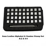 Capital Letters and Number Stamp Set Leather Stamp Tool Alphabet Stamp