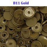B11 Gold Glossy KAM Snap Fastener Plastic Snaps Buttons Removal Tools