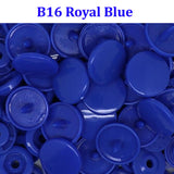 B16 Royal Blue Snap On Button Kit Plastic Snap Button Fabric Fasteners