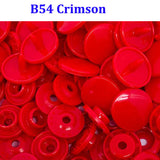 B54 Crimson Plastic Fastener Babyville Snaps KAM Snap Fasteners Tool 
