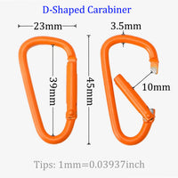 Carabiner Keychain Clip Pear-shaped carabiner D-shaped carabiner Hook-shaped carabiner