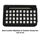 Capital Letters and Number Stamp Set Leather Stamp Tool Alphabet Stamp
