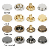 Metal Snap Button Heavy Duty Snaps for Leather,Bracelets,Jeans,Crafts