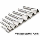 v shape punch Leather Craft Cutting Tools V-Shape Punch Cutter Tools for Belts and Straps