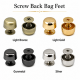 screw back purse feet Screw Back Rivets Stud Purse Feet for Leather Bag