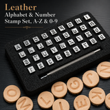 Capital Letters and Number Stamp Set Leather Stamp Tool Alphabet Stamp