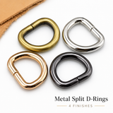 Split D Rings for Straps Bag Purse Belting Leather D-Ring Leathercraft