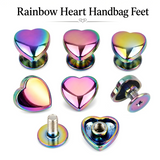 rainbow Purse Feet Button Bag Hardware Heart Belt Strap Chicago Screw Back Rivet