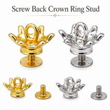 Screw Back Crown Rivets with Ring Wallet Chain Connector Ball Post Screwback O-Ring screw back chain rivet
