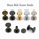 brass Chicago screws Leather Rivets Belt Screw Solid Brass Chicago Screws Binding Stud Screws Leather Fasteners Rivets Belt Strap Screw