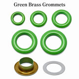 Green brass grommets For Fabric Grommet Tool Kit Grommets For Clothing Eyelet Tool