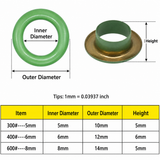 Green brass grommets For Fabric Grommet Tool Kit Grommets For Clothing Eyelet Tool