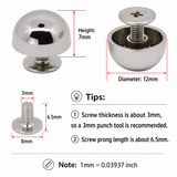 screw bag feet Screw Back Rivets Purse Feet Spike Luggage Foot Nails 